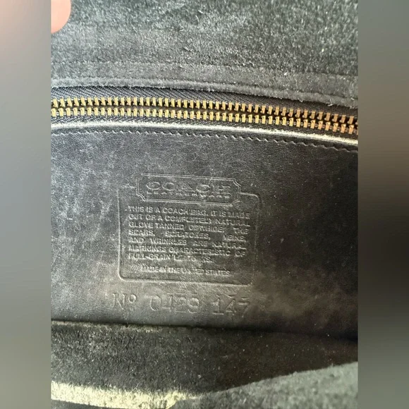 Vintage Coach Dinky Crossbody Bag Black Leather Turlock - Picture 10 of 10